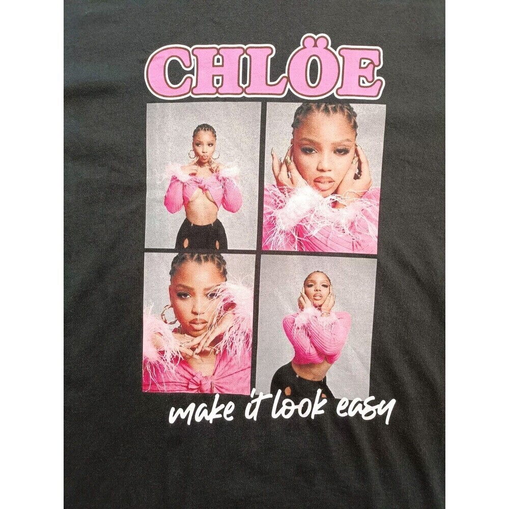 Chloe Bailey T-Shirt Women's XL Black Short Sleeve - Picture 2 of 9